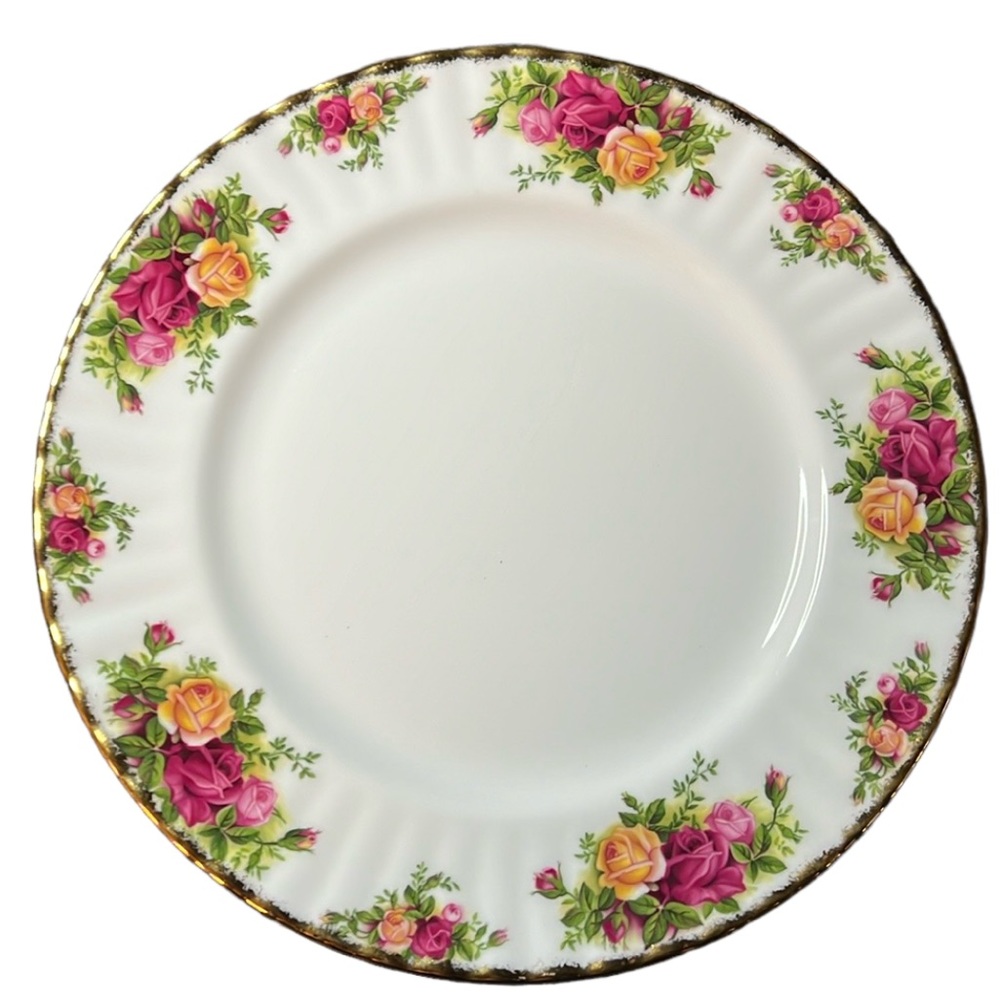 DINNER PLATE OLD COUNTRY ROSES 1962 ROYAL ALBERT BONE CHINA ENGLAND VINTAGE